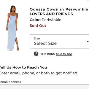 Lovers and Friends elegant light blue dress